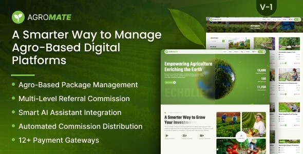 AgroMate - A Smarter Way To Manage Agro-Based Digital Platform 